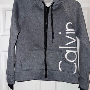 Calvin Klein Gray Zip-Up Hoodie